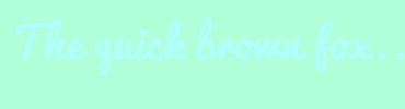 Image with Font Color B1FFFF and Background Color B1FFD8